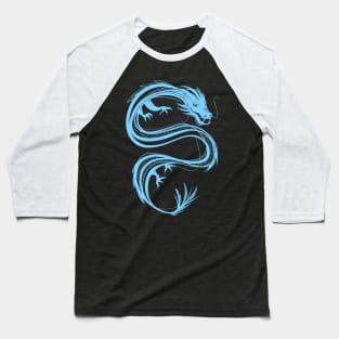 traditional chinese dragon in pastel baby blue Baseball T-Shirt